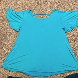 Cute dark teal T size small
